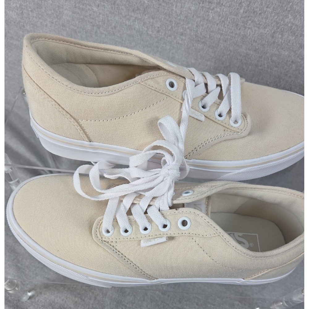 Vans Old Skool Sneakers Atwood Trainers Khaki Womens 8.5 Canvas Low Top NEW